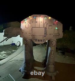 (2) Giant 9 ft Star Wars Inflatable, Millennium Falcon (&) AT-AT Walker Gemmy