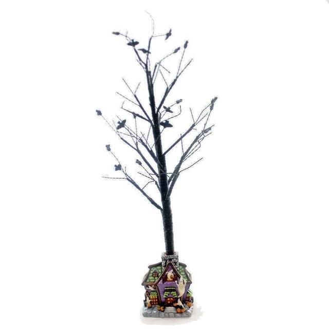 2000 Christopher Radko Halloween Howl Manor Tree Ornament Display 36 006170