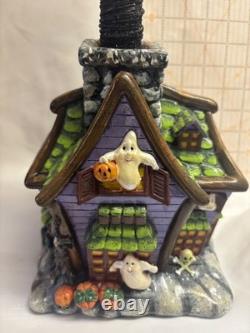 2000 Christopher Radko Halloween HOWL MANOR TREE Ornament Display 36 006170