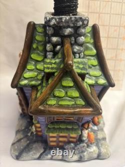 2000 Christopher Radko Halloween HOWL MANOR TREE Ornament Display 36 006170