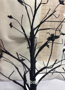 2000 Christopher Radko Halloween HOWL MANOR TREE Ornament Display 36 006170