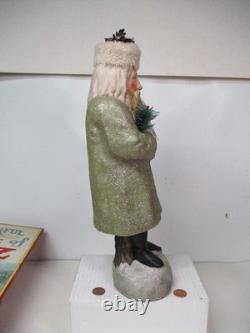 2001 Kathy Patterson 15T Christmas Belsnickle w Icicle Beard Candy Container