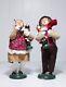 2003 Byer's Choice Carolers Boy & Girl Child With Nutcracker Christmas Figures