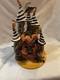 2003 Blue Sky Clayworks Goldminc The Pumpkin Palace 13in Halloween Bats Spooky