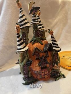 2003 Blue Sky Clayworks Goldminc The Pumpkin Palace 13in Halloween Bats Spooky 2003 Blue Sky Clayworks Goldminc The Pumpkin Palace 13in Halloween Bats Spooky