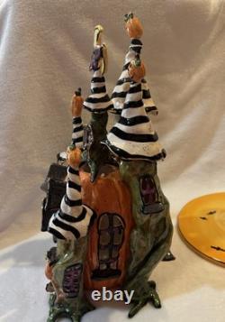 2003 Blue Sky Clayworks Goldminc The Pumpkin Palace 13in Halloween Bats Spooky 2003 Blue Sky Clayworks Goldminc The Pumpkin Palace 13in Halloween Bats Spooky