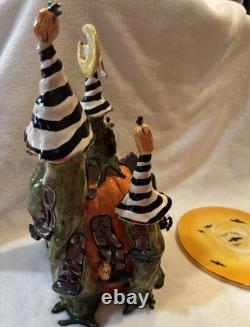 2003 Blue Sky Clayworks Goldminc The Pumpkin Palace 13in Halloween Bats Spooky 2003 Blue Sky Clayworks Goldminc The Pumpkin Palace 13in Halloween Bats Spooky