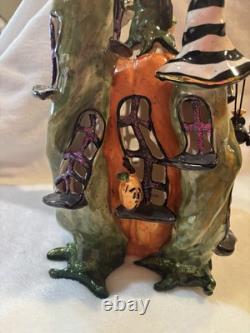2003 Blue Sky Clayworks Goldminc The Pumpkin Palace 13in Halloween Bats Spooky 2003 Blue Sky Clayworks Goldminc The Pumpkin Palace 13in Halloween Bats Spooky