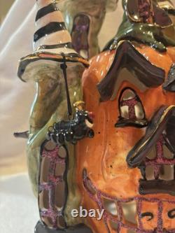 2003 Blue Sky Clayworks Goldminc The Pumpkin Palace 13in Halloween Bats Spooky 2003 Blue Sky Clayworks Goldminc The Pumpkin Palace 13in Halloween Bats Spooky