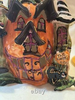 2003 Blue Sky Clayworks Goldminc The Pumpkin Palace 13in Halloween Bats Spooky 2003 Blue Sky Clayworks Goldminc The Pumpkin Palace 13in Halloween Bats Spooky