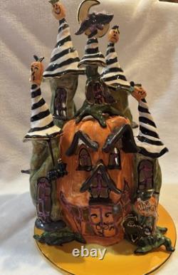 2003 Blue Sky Clayworks Goldminc The Pumpkin Palace 13in Halloween Bats Spooky 2003 Blue Sky Clayworks Goldminc The Pumpkin Palace 13in Halloween Bats Spooky
