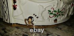 2003 Lenox Holiday Centerpiece Teacup Ride MUSICAL & ANIMATED Christmas VIDEO