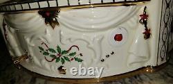 2003 Lenox Holiday Centerpiece Teacup Ride MUSICAL & ANIMATED Christmas VIDEO