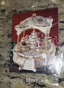 2003 Lenox Holiday Centerpiece Teacup Ride MUSICAL & ANIMATED Christmas VIDEO