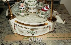 2003 Lenox Holiday Centerpiece Teacup Ride MUSICAL & ANIMATED Christmas VIDEO