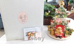 2004 Cherished Teddies 114180 Large Musical We Wish You a Merry Christmas Tree