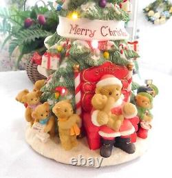 2004 Cherished Teddies 114180 Large Musical We Wish You a Merry Christmas Tree