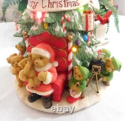 2004 Cherished Teddies 114180 Large Musical We Wish You a Merry Christmas Tree