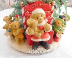 2004 Cherished Teddies 114180 Large Musical We Wish You a Merry Christmas Tree