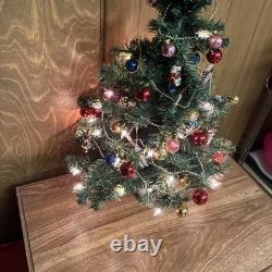 2004 Spode 24 Pre- Lit Christmas Tree Teleflora With Ornaments -in Box