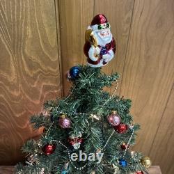2004 Spode 24 Pre- Lit Christmas Tree Teleflora With Ornaments -in Box