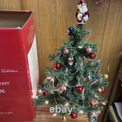 2004 Spode 24 Pre- Lit Christmas Tree Teleflora With Ornaments -in Box