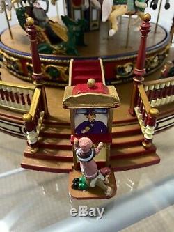 2005 Mr. Christmas Holiday Around the Carousel Animated Plays 30 Songs