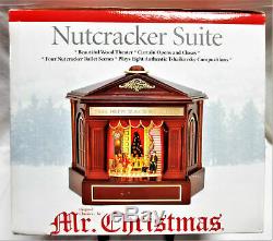 2005 Mr Christmas NUTCRACKER SUITE Wood Theatre Musical 4 Scenes 8 Songs with Box