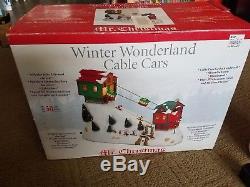 2006 Mr. Christmas Winter Wonderland Cable Cars Movement & Music Works with Box