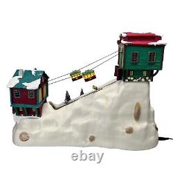 2006 Mr Christmas Winter Wonderland Cable Cars Skiing Lights up Musical Animated