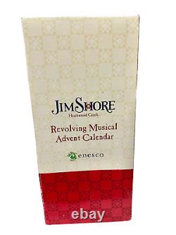 2008 Jim Shore Heartwood Creek Revolving Musical Advent Calendar New Open Box