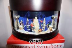 2009 Symphony of Bells Animated Ice Skaters Mr Christmas 50 Songs VIDEO
