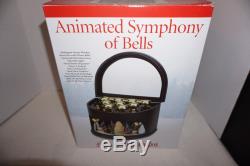 2009 Symphony of Bells Animated Ice Skaters Mr Christmas 50 Songs VIDEO