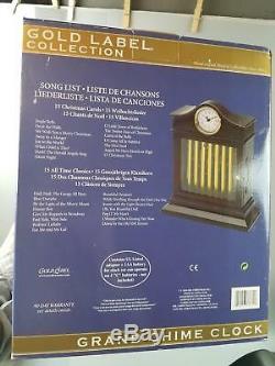 2010 MR CHRISTMAS GRAND CHIMES CLOCK MUSIC BOX Gold Label Collection WORKS w Box