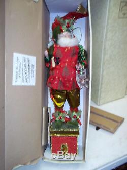 2010 Mark Roberts Teddy Bear Maker Fairy Stocking Holder Elf med 16 51-022366