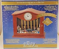 2010 Mr. Christmas Animated Musical Chimes Train W Clock Nib Vintage Rare! 000000
