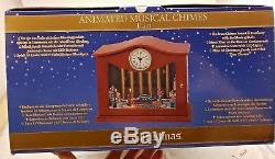 2010 Mr. Christmas Animated Musical Chimes Train W Clock Nib Vintage Rare! 000000