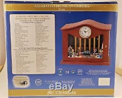 2010 Mr. Christmas Animated Musical Chimes Train W Clock Nib Vintage Rare! 000000