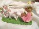 2011 Cherished Teddies Shelley Easter Spring Lamb Cart & Bunnies 4025789 Friends