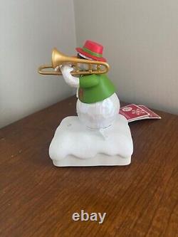 2011 Hallmark Wireless Snowman TROMBONE TONY Band Music and Motion withTag