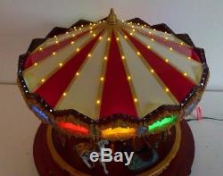 2011 Mr. Christmas Gold Label Collection Royal Marquee Carousel Works Great