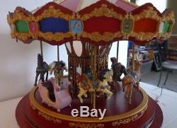 2011 Mr. Christmas Gold Label Collection Royal Marquee Carousel Works Great