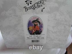 2014 Byers Choice Halloween 19 Inch Display Walking Witch Caroler Signed in OB