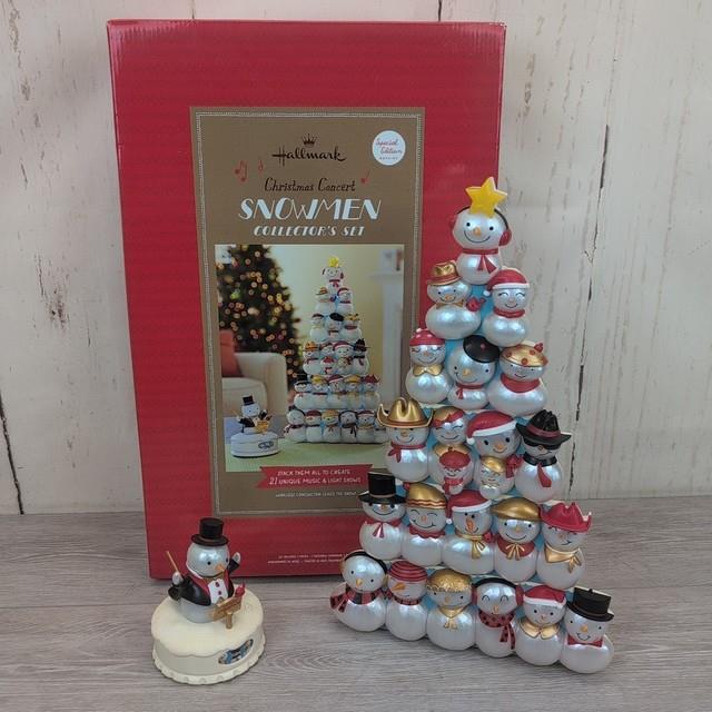 2014 Hallmark Christmas Concert Snowmen Special Edition With Conductor Tested