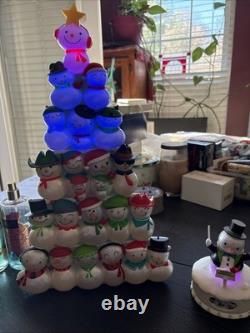 2014 Hallmark Wireless Christmas Concert Snowmen Complete Set With Conductor