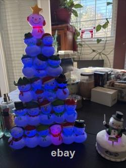 2014 Hallmark Wireless Christmas Concert Snowmen Complete Set With Conductor