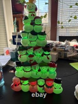 2014 Hallmark Wireless Christmas Concert Snowmen Complete Set With Conductor