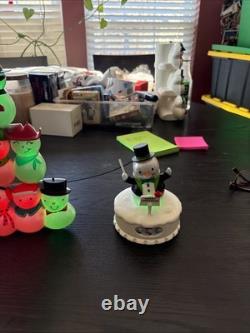 2014 Hallmark Wireless Christmas Concert Snowmen Complete Set With Conductor