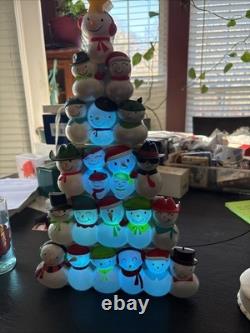 2014 Hallmark Wireless Christmas Concert Snowmen Complete Set With Conductor