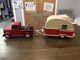2016 Target Wondershop Retro Vintage Metal Camper & Truck With Christmas Tree Euc